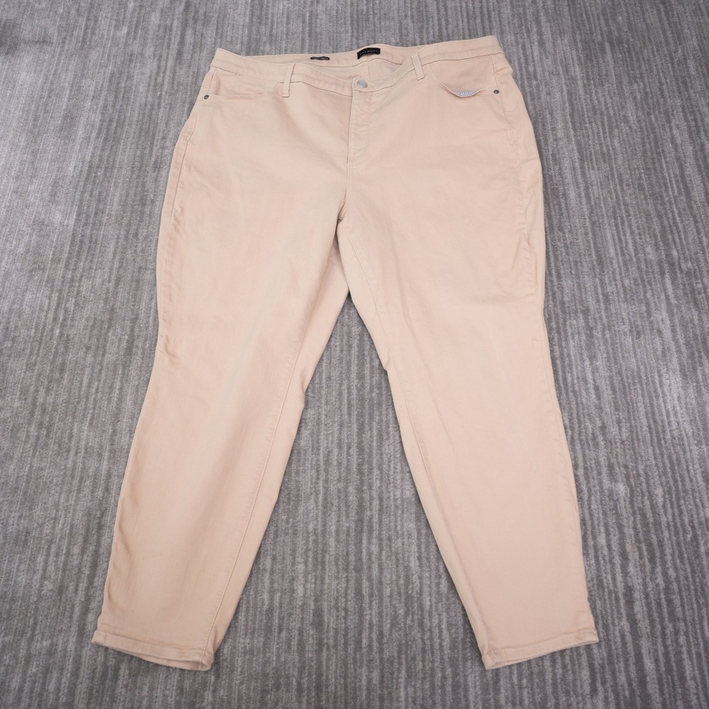 Talbots Jegging Women 22WP Beige Cotton Blend High Rise Stretch Pants
